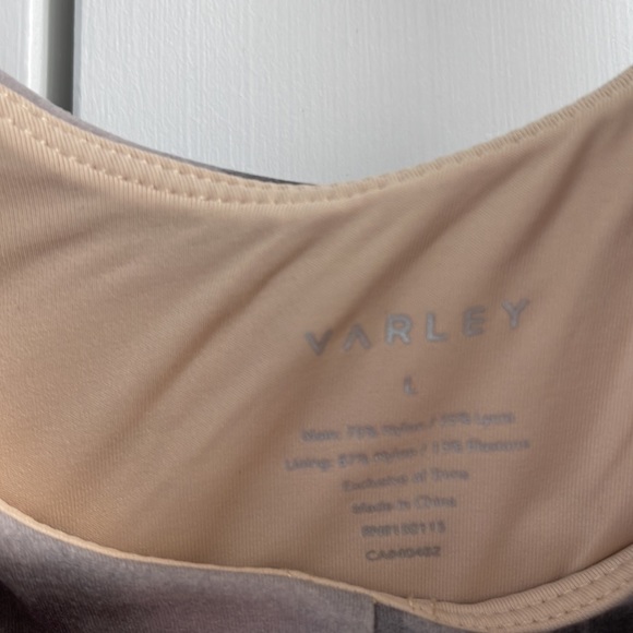 Varley Let’s Go Elsie sports bra. Concert leaf pattern. Size large - Picture 2 of 4